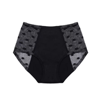 Physiological Briefs Menstrual Panties 4-Layers Period Panties Leakproof Sexy Lace Underwear Antibacterial Women 3XL 4XL